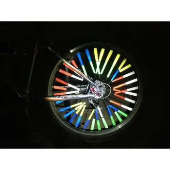 Reflexní tyčinky TopQ do výpletu kol oranžové