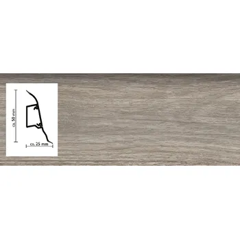 soklová lišta 2156 lišta Döllken SLK50 s pružnými chlopněmi vedení kabelů