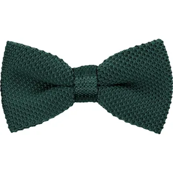 Motýlek Bubibubi Tmavozelený, lahvově zelený, smaragdový pletený motýlek Emerald