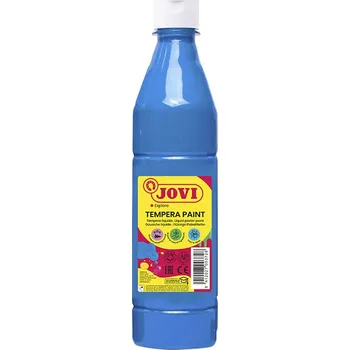 Speciální výtvarná barva Tekuté temperové barvy JOVI v lahvi - 500 ml / sv.modrá