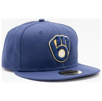 Módní doplněk Kšiltovka New Era - MLB On-Field 59FIFTY - Milwaukee Brewers - Team Color velikosti fitted caps 7 1/8 (56.8 cm)