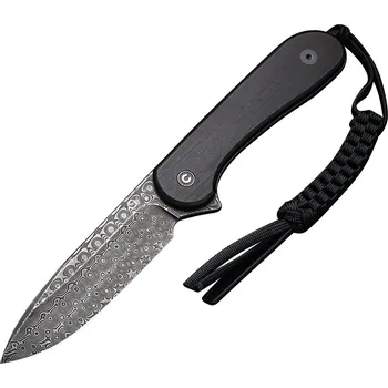 lovecký nůž Civivi Elementum Fixed Blade Damascus Ebony Wood