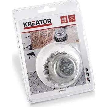 Příslušenství k brusce KREATOR Brusný copánkový kartáč 65mm KRT150107