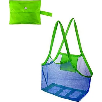 Plážová taška Obrovská skládací plážová taška síťovaná ve dvou velikostech Barva: Modrá velká