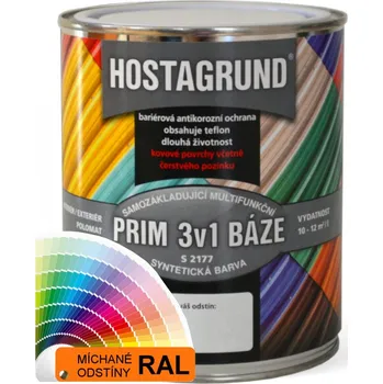 barva na kov Hostagrund prim 3v1 S2177 ODSTÍNY RAL - 0,75 L - RAL 8007 světle žlutohnědá