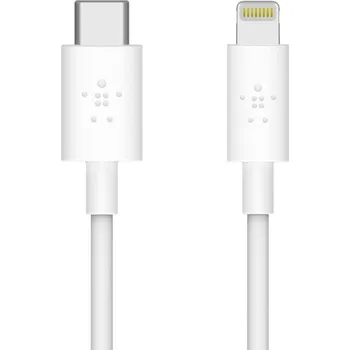 Datový kabel Belkin USB-C kabel s lightning konektorem, 1,2m, bílá