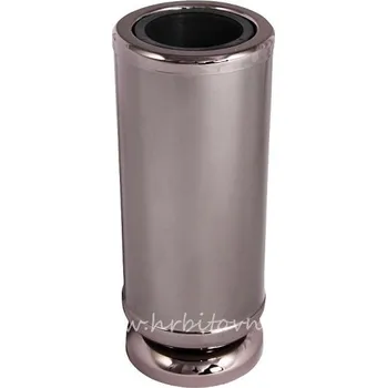 Smuteční dekorace Hřbitovní váza černé zlato 02k3 (Nerezová hřbitovní váza)