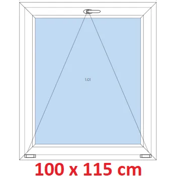 Okno Soft Plastové okno 100x115 cm, sklopné