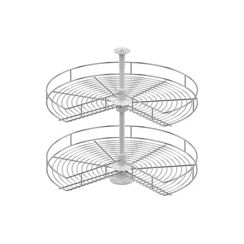 Kuchyňská skříňka Starax Karusel 270° REVOLUT / Lesklý chrom 750 mm