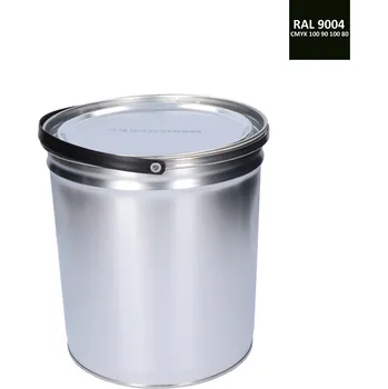 Lak na dřevo Barva antikorozní polomatná na zinek 5 kg signálně-černá