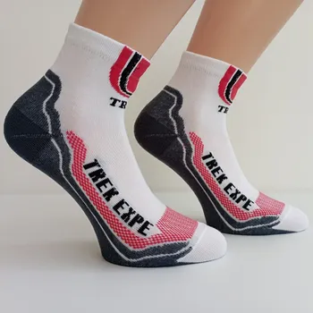 Dámské ponožky TREPON Sportovní kotníkové ponožky Karel, bílé