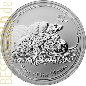 Stříbrná mince 1000g ROK MYŠI Austrálie 2008