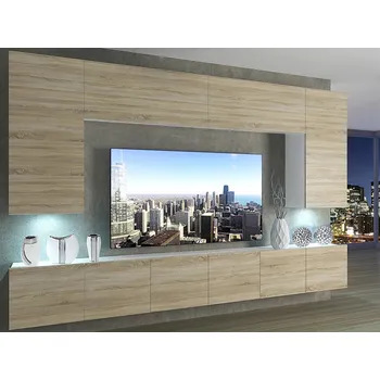 Obývací stěna Obývací stěna 300 cm Belini dub sonoma Imperium 2 IMP 2/5/W/DS/0/0