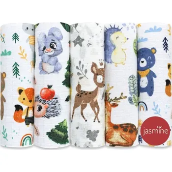 látková plena Jasmine Bavlněné pleny box 70 x 80 cm 5 ks