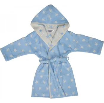 Chlapecký župan Framsohn Dětský župan ORGANIC STARS, modrá Velikost: 140