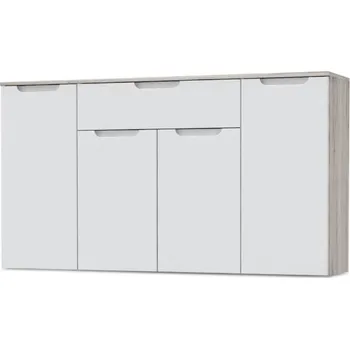 Komoda Komoda dub pískový/bílý lesk MORENO OREK241-P94