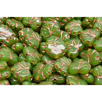 Korálek Korálky lístek č.3772 (13x11mm)