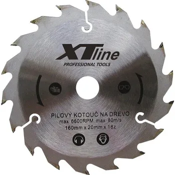 Pilový kotouč XTLINE TCT25581 Kotouč pilový s SK plátky, 255x2,5x30/80 zubů