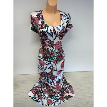 Dámské šaty Šaty pro svatební matky EVIKA, Barva Bílá, Velikost XXXL 54, Materiál 96% Viskoza 4% Lycra