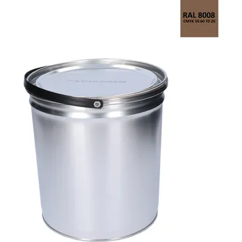 Lak na dřevo Barva antikorozní polomatná na zinek 5 kg olivově-hnědá