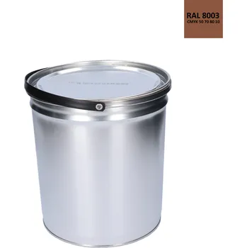 Lak na dřevo Barva antikorozní polomatná na zinek 5 kg hlinovo-hnědá