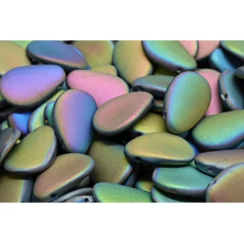 Korálek Lístek sasanky 11x16mm č. 49 (11x16mm)