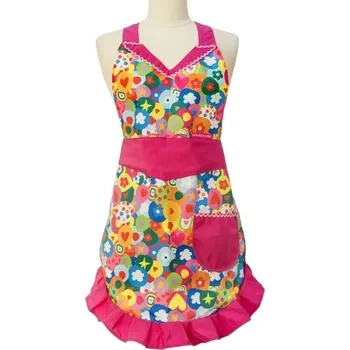 Kuchyňská zástěra Zástěra ARP PRINT VIGAR (barva-růžová se vzory)