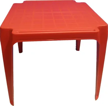 Dětský zahradní nábytek Ipea Dětský plastový stoleček 45 x 55 x 50 cm červený