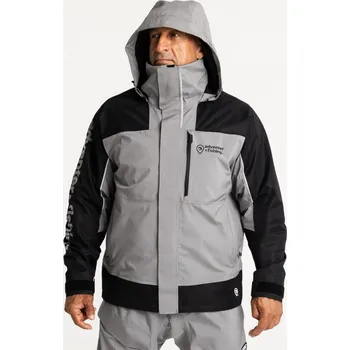 Rybářské oblečení Adventer & Fishing Membránová bunda Steel & Black Velikost: L