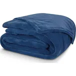 Deka z mikroplyše CORAL FLEECE jednobarevná UNI TMAVĚ MODRÁ, 150x200cm