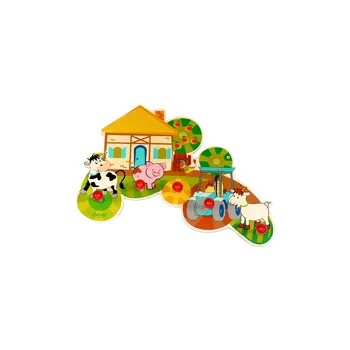 Věšák Dětský věšák FARMA na oblečení na zeď - HESS