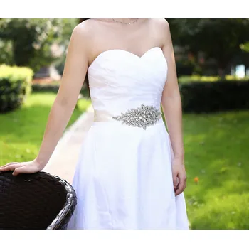 B-TOP LUXUSNÍ SVATEBNÍ PÁS BRIDAL - bílá