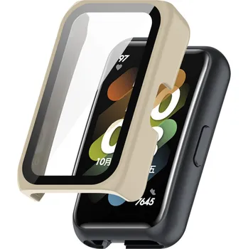 Příslušenství k chytrým hodinkám Ochranný kryt pro Huawei Band 6 a 7, Honor Band 6 a 7 a Huawei Watch Fit Mini - Béžový