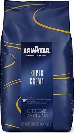 Lavazza Super Crema - zrnková káva 1kg