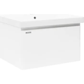 Koupelnový nábytek Koupelnová skříňka s umyvadlem Naturel Ancona 80x46 cm bílá lesk ANCONA280BLU