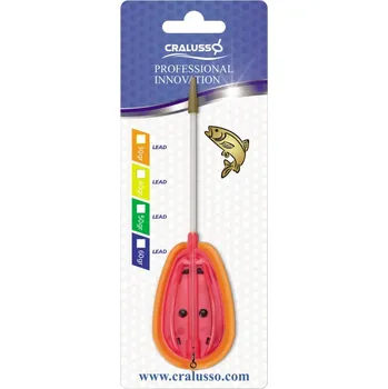 Krmítko pro ryby Cralusso Krmítko + Plnící Forma Rocket Method Pink - 30 g