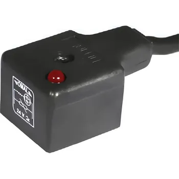 Ventil API Konektor A18209N1K LED - 2 m - 24 V AC-DC