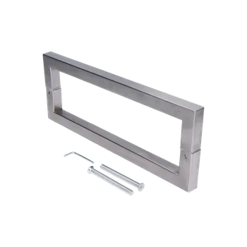 Madlo na dveře, L = 320 mm, broušená nerez AISI 304