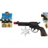 Dětská zbraň Teddies Western Cowboy pistole černá/hnědá + šerifská hvězda