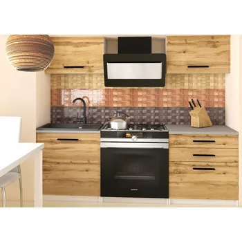 Kuchyňská linka Belini Belini 120 cm Dub Wotan