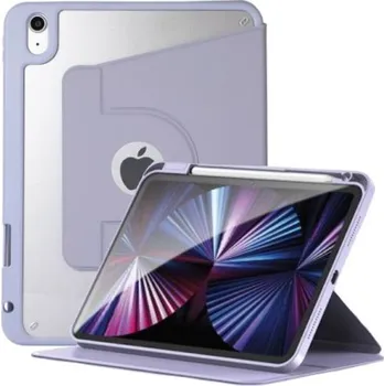 Pouzdro na mobilní telefon Otočné 360° pouzdro s prostorem na Apple Pencil pro iPad Air 4 (2020) / Air 5 (2022) - fialové