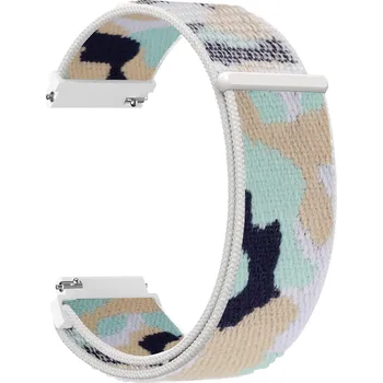 Řemínek na hodinky Nylonový řemínek kamufláž 22mm Barevná varianta: Béžová kamufláž