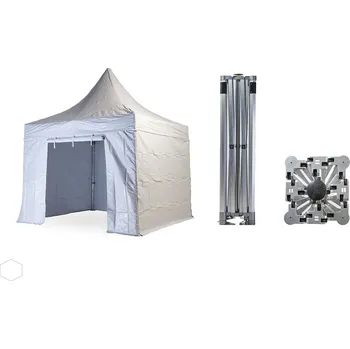 Zahradní stan Nůžkový párty stan 4x4 m TENTino BH EXTREME PVC EXTRA HIGH ROOF Barva opláštění: 1A - BÍLÁ