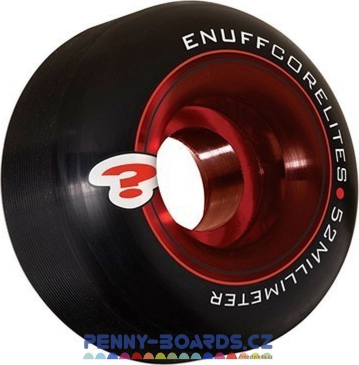 Kolečka pro skateboard ENUFF Corelites RED-BLACK | 52x30mm, sada 4ks