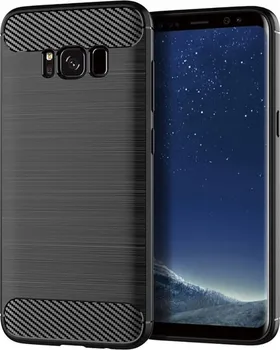 Pouzdro na mobilní telefon Forcell Carbon Back Cover pro Samsung Galaxy S8 Plus černé