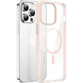 Pouzdro na mobilní telefon Pouzdro BACK Clin MagSafe pro Apple iPhone 14 Pro Transparent Pink