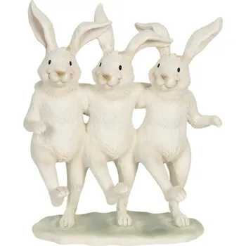Dekorace tančících králíků – 16x9x19 cm