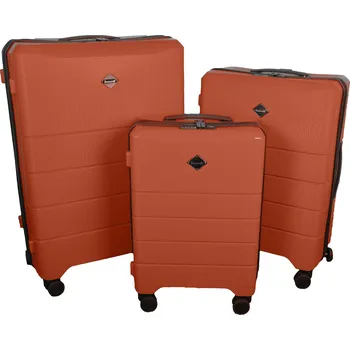 Aaryans Sada 3 skořepinových kufrů PPL10 Barva: Hnědá