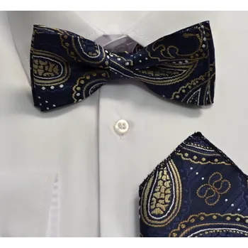 Motýlek Pánský motýlek s kapesníkem M5 - vzor 283