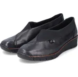 Dámské kožené polobotky 53763-00 Rieker černé Barva: schwarz, Velikost: 39